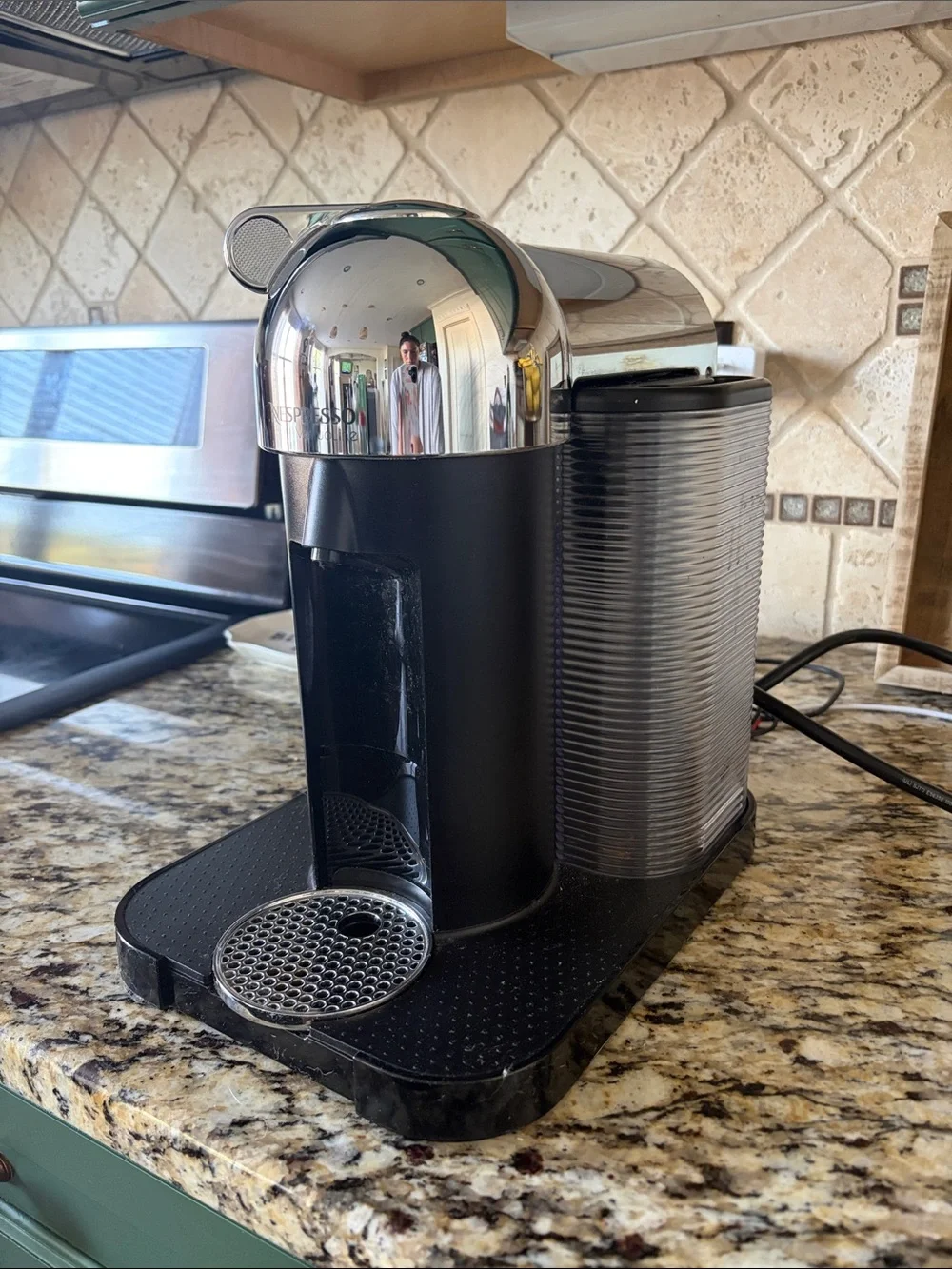 Nespresso Espresso Machine - Black with Chrome Accents